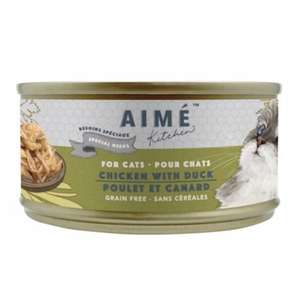 Aime Kitchen 貓罐頭 貓濕糧推薦：AIME Kitchen 貓罐頭 無穀物均衡貓罐 殿堂主食系列 頂級雞皇燴鮮鴨肉配方 75g (TDA75-S)