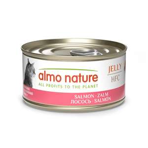 Almo Nature 貓罐頭 貓濕糧推薦：Almo Nature Jelly HFC 貓罐頭 天然系列 三文魚 70g (9029)