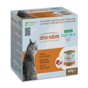 Almo Nature 貓罐頭 貓濕糧推薦：Almo Nature 貓罐頭 天然系列 吞拿魚+雞肉 4X50g (555MEGA)