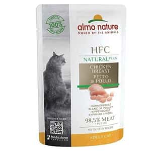 Almo Nature 貓罐頭 Almo Nature HFC Natural PLUS 貓濕糧 雞胸 55g (4700)