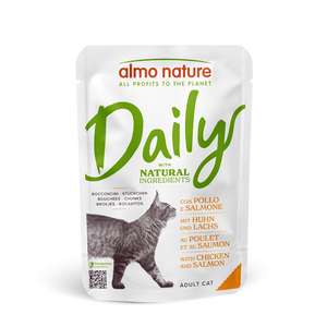 Almo Nature 貓罐頭 貓濕糧推薦：Almo Nature Daily 貓濕糧 雞肉+三文魚 70g (5270)