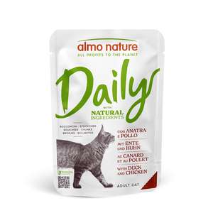 Almo Nature 貓罐頭 貓濕糧推薦：Almo Nature Daily 貓濕糧 雞肉+鴨肉 70g (5276)