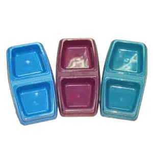 Petmate Petmate 寵物食物碗 孖碗 薄款 紫色 12.4吋 x 7吋 (DL1320)