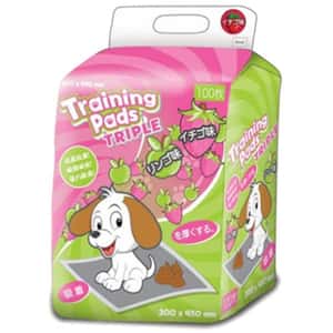 TRIPLE 狗尿墊 狗尿片 TRIPLE Training Pads 寵物尿墊 狗尿墊 狗尿片 士多啤梨味 [30x45 1.5尺 100枚]