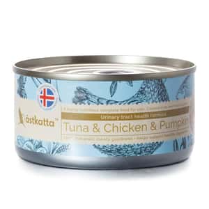 Astkatta 貓罐頭 Astkatta 冰島罐 貓罐頭 泌尿系統友善主食配方 白鰹吞拿雞肉南瓜 170g (P00020-1) (新舊包裝隨機發貨)