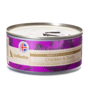 Astkatta 貓罐頭 Astkatta 冰島罐 貓罐頭 護膚美毛主食配方 走地雞肉鴨肉 170g (P00096-1)