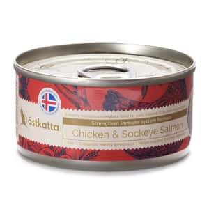 Astkatta 貓罐頭 Astkatta 冰島罐 貓罐頭 强化免疫力主食配方 走地雞藍背三文魚 80g (P00053-1)