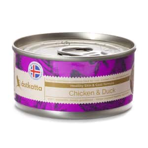 Astkatta 貓罐頭 Astkatta 冰島罐 貓罐頭 護膚美毛主食配方 走地雞肉鴨肉 80g (P00098-1) (新舊包裝隨機發貨)