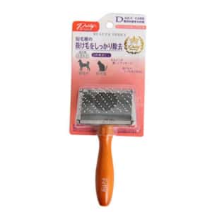 皮膚毛髮護理 清潔美容用品 Petiy Beauty 用具嚴選 兩段結構木柄鋼絲梳毛刷 細碼 (短毛貓犬用) (Y91024)