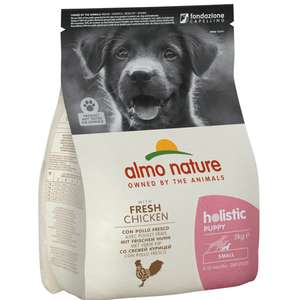 Almo Nature 狗糧推薦：Almo Nature Holistic 幼犬糧 雞肉 細粒裝 2.4kg 或 (6包400g夾袋) (710/700)