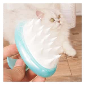 Petiy Beauty 寵物天然竹炭按摩洗澡刷 顏色隨機 (貓犬用) (圖片3)