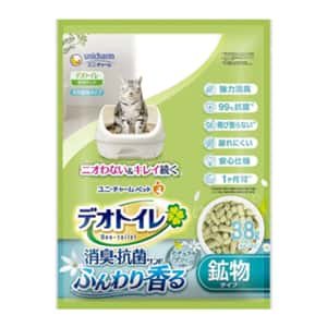 Unicharm 日本消臭大師消臭抗菌沸石 矽膠貓砂 田園花香味 3.8L (圖片4)