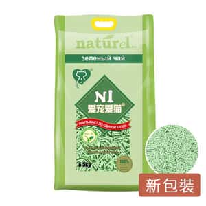 豆腐貓砂 N1 naturel 2.0 幼身版天然玉米 豆腐貓砂 綠茶味 17.5L / 6.5kg - 限時優惠 (平行進口)