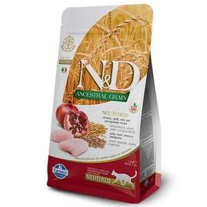 Farmina N&D 貓糧 貓乾糧推薦：Farmina N&D 貓糧 低穀物貓糧 絕育成貓配方 石榴+雞 1.5kg (NDLCN015)