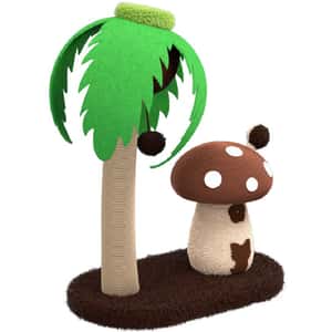 貓抓板 貓爬架 貓玩具 劍麻貓抓柱貓爬架 玩具嚴選 彩色/椰樹蘑菇屋 (款式/顏色隨機發貨)