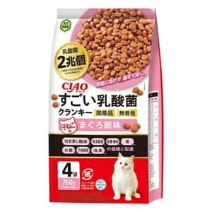 CIAO 貓糧 CIAO 貓糧 日本2兆個乳酸菌 子貓用 金槍魚味 190g 4袋入 (粉紅) (P-306)