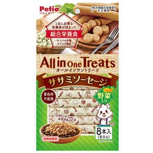 Petio 狗零食 Petio All in One Treats 狗零食 綜合營養野菜雞柳肉腸 8支裝 (90502893)