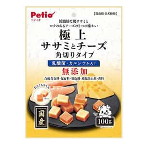 Petio 狗零食 Petio 狗零食 極上 日本產無添加 雞柳肉&芝士 角切粒粒 (+鈣．乳酸菌) 100g (90503013)