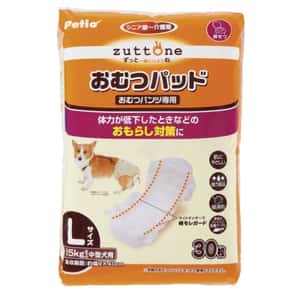 狗尿墊 狗尿片 Petio zuttone 高齡犬護理專用黏貼式尿片 L
