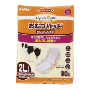 狗尿墊 狗尿片 Petio zuttone 高齡犬護理專用黏貼式尿片 2L