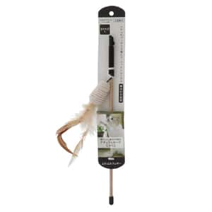 逗貓棒 貓玩具 Petio necoco 天然麻繩潔齒球 木天蓼逗貓棒 附羽毛 (91602353)