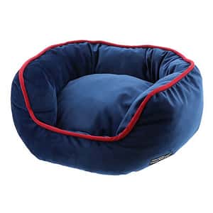 寵物床墊 貓床墊 Petio necoco 貓用絲絨可手洗保暖睡床 遠赤棉使用 藍色