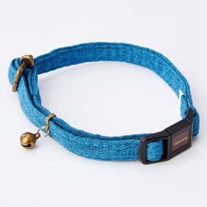 其他 Petio necoco 抗菌鈴鈴經典貓頸帶 藍色