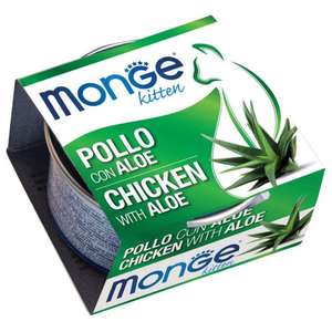 Monge 貓罐頭 貓濕糧推薦：Monge 貓罐頭 清新鮮果系列 幼貓配方 雞肉蘆薈 80g (MO3352)