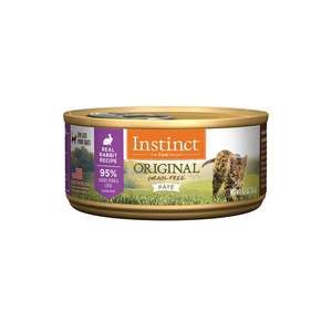 Instinct 本能 貓罐頭 貓濕糧推薦：Instinct 貓罐頭 無穀物兔肉配方 5.5oz (507468)