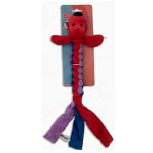 Billipets 狗玩具 Billipets 狗玩具 三色編織長圓身狗 紅色 40cm (NS-16255)