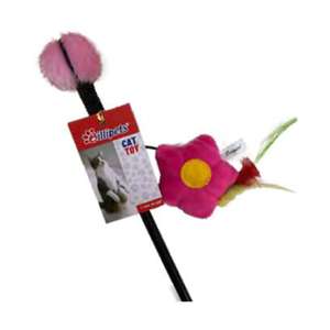 貓玩具推薦：Billipets 逗貓棒 小貓專用 紅花 梅色 50cm (NS-16153)
