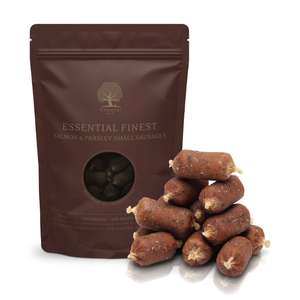 Essential Foods 狗零食推薦：Essential Foods 易膳 狗小食 極緻手工小食系列 三文魚及香菜香腸 (3194)