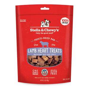 Stella & Chewy's 狗零食推薦：Stella & Chewy's 狗小食 凍乾生肉内臟小食系列 羊心 3oz (TRT-LH-3)