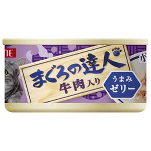 PetLine 貓罐頭 貓濕糧推薦：日本Petline 貓罐頭 吞拿魚達人系列 牛肉 80g (TC16)