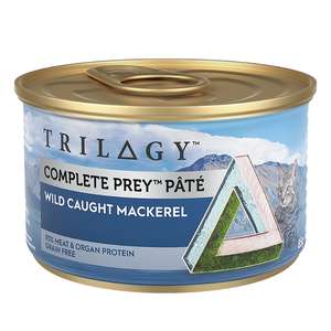 Trilogy 貓罐頭 貓濕糧推薦：Trilogy 貓罐頭 無穀物主食罐 野生馬鮫魚配方 85g (SV10002)