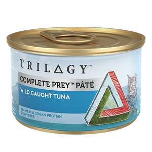 Trilogy 貓罐頭 貓濕糧推薦：Trilogy 貓罐頭 無穀物主食罐 野生吞拿魚配方 85g (SV10005)