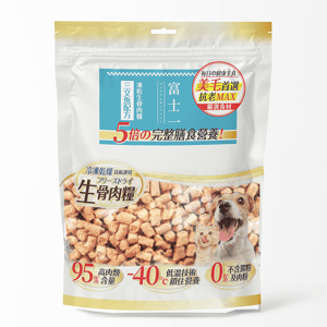 富士一 小食 貓零食 寵物零食推薦：富士一 凍乾 貓狗糧 生骨肉主食糧 三文魚配方 500g