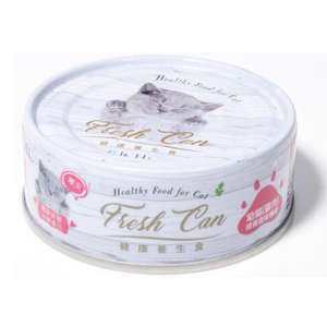 Fresh Can 貓罐頭 貓濕糧推薦：Fresh Can 貓罐頭 慕斯主食罐 幼貓成長發育機能 純雞肉 80g (粉紅罐) (FC-0045)