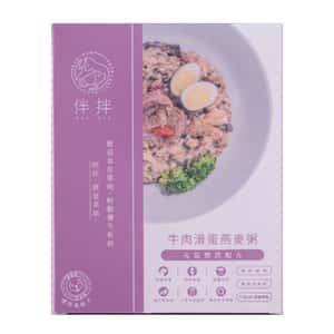 伴拌日嚐 狗罐頭 伴拌日嚐 狗狗鮮食包 牛肉滑蛋燕麥粥 牛腿肉+雞軟骨 150g (BBD-0047)