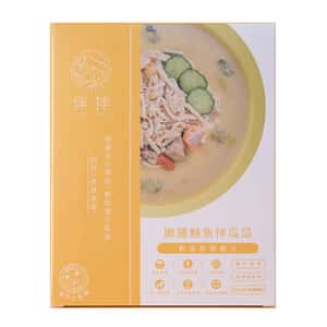 伴拌日嚐 貓罐頭 伴拌日嚐 貓貓鮮食包 嫩雞鮭魚拌瓜瓜 雞胸肉+鮭魚 120g (BBC-0061)