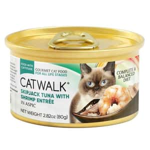 CATWALK 貓罐頭 CATWALK 貓主食罐 吞拿魚 + 海蝦 Tuna with Shrimp Entrée 80g (CW-RDC)