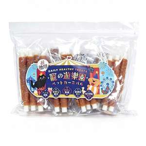 寵之遊樂園 寵之遊樂園 狗零食 訓犬小食 風乾雞肉繞牛皮卷 大包裝 1袋8包