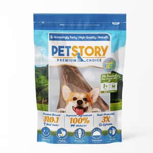 其他 狗零食 Pet Story 狗零食 訓犬小食 狗狗潔齒磨牙骨 日本無添加鹿骨肩胛骨 (M) 1支