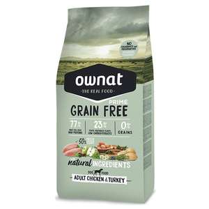ownat 狗糧推薦：ownat 狗糧 成年犬糧 放牧雞肉與火雞 大顆粒 3kg (31432)