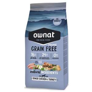 ownat 狗糧推薦：ownat 狗糧 高齡犬糧 放牧雞⾁與火雞 中顆粒 關節保健配⽅ 3kg (31436)