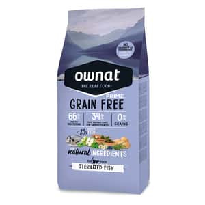 ownat 貓糧 ownat 全齡貓糧 混合⿂類與⾁類 已絕育, 體重管理配⽅ 1kg (31460)