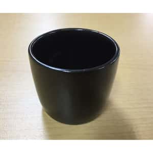 日本清酒壺 美濃燒 雪人帽子清酒杯 黑色 (圖片3)