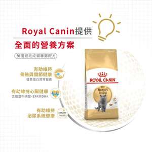 Royal Canin 貓糧 法國皇家貓糧 純種系列 英國短毛成貓專屬配方 BSH 2kg (2557020010) (圖片5)