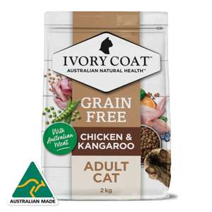 Ivory Coat 貓糧 貓乾糧推薦：Ivory Coat 貓糧 袋鼠肉和雞肉亞麻籽油成貓配方 4kg (ICKC4K)