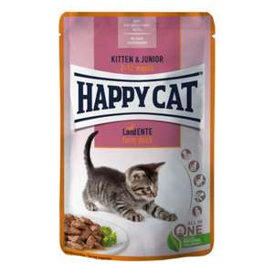 Happy Cat 貓罐頭 貓濕糧推薦：Happy Cat 貓濕糧 初生及幼貓配方 鴨肉 85g (70625)